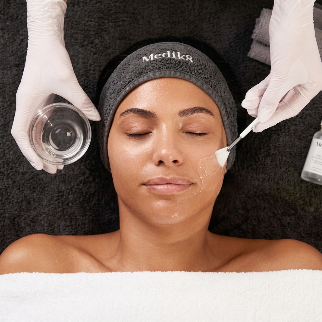 Professional Medik8 chemical peel application at Endermologie Bandon