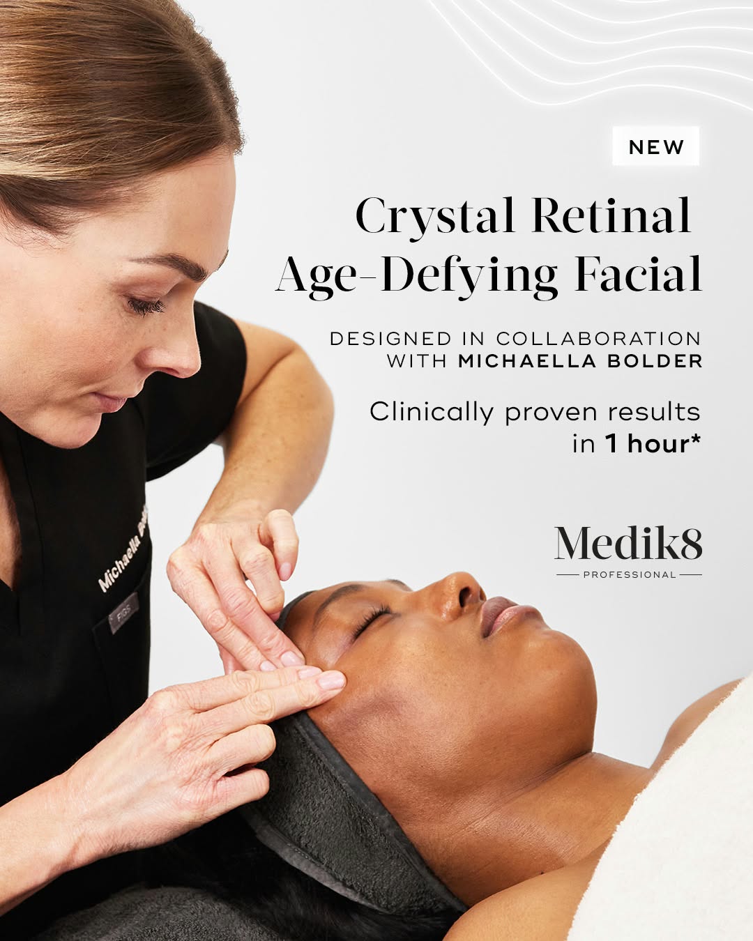 Crystal Retinal Age-Defying Facial lifting massage technique